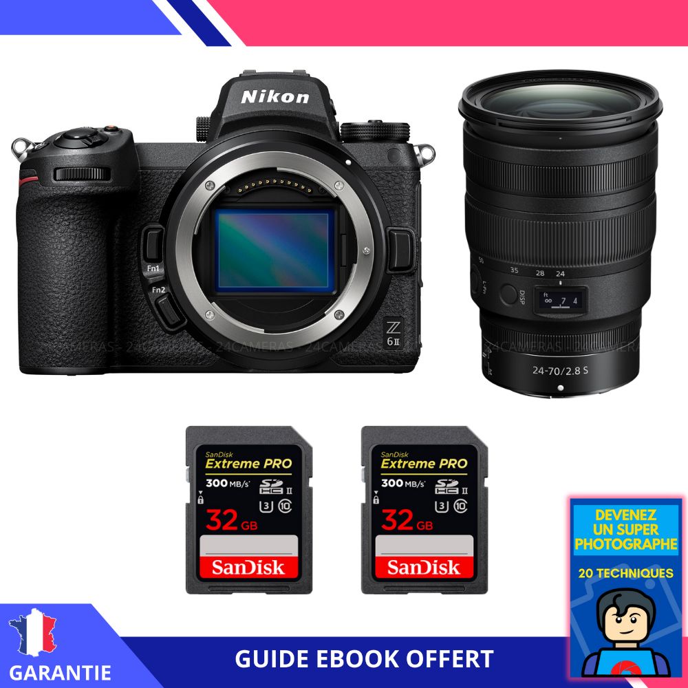 Nikon Z6 II Camera Kit with Z 24-70mm Lens and SanDisk Memory Cards