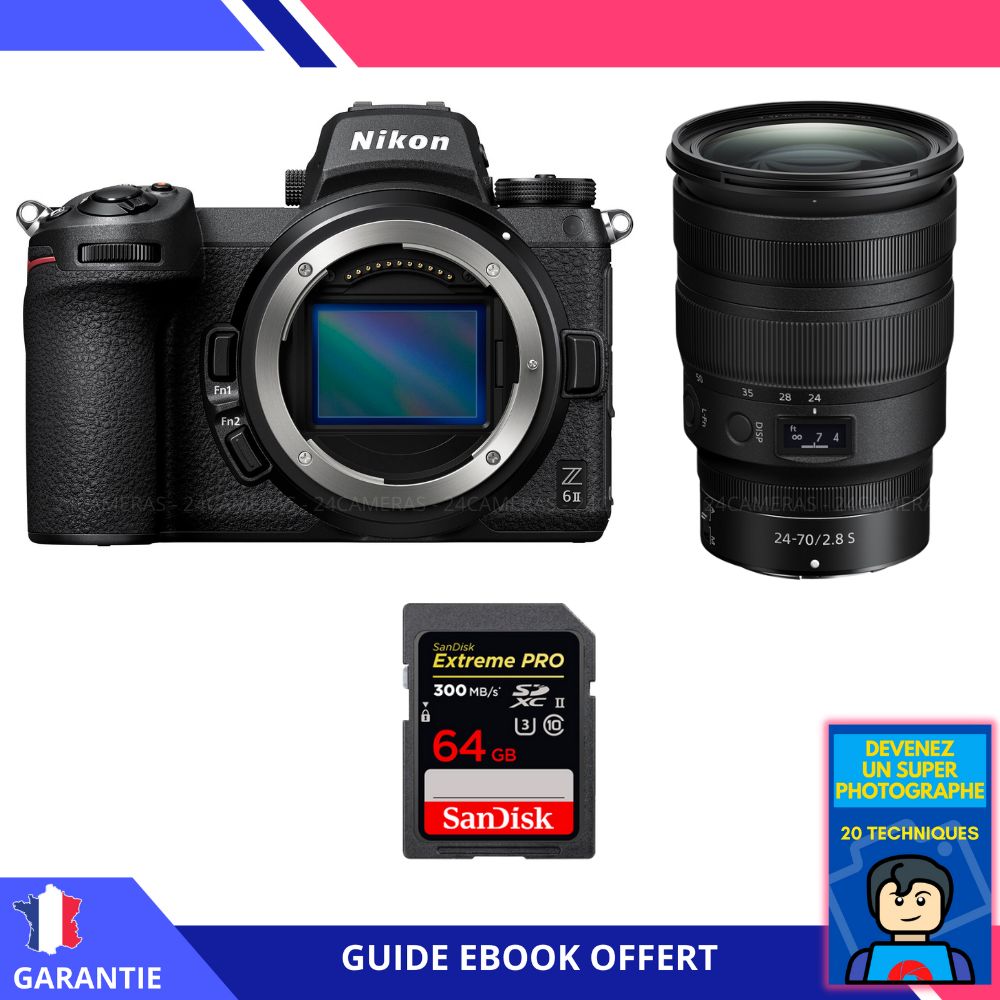 Nikon Z6 II Camera Kit with Z 24-70mm f/2.8 S Lens and 64GB SD Card