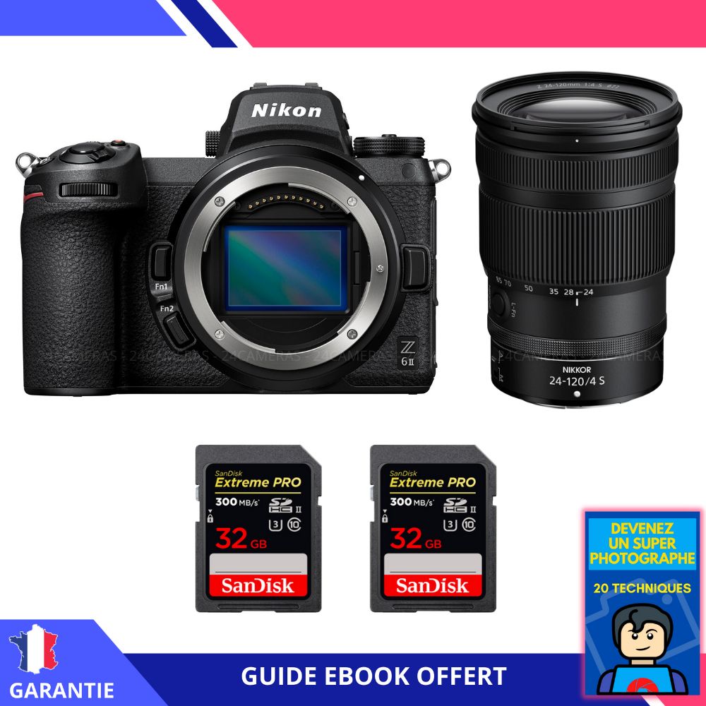 Nikon Z6 II Camera Kit with Z 24-120mm Lens and SanDisk Memory Cards