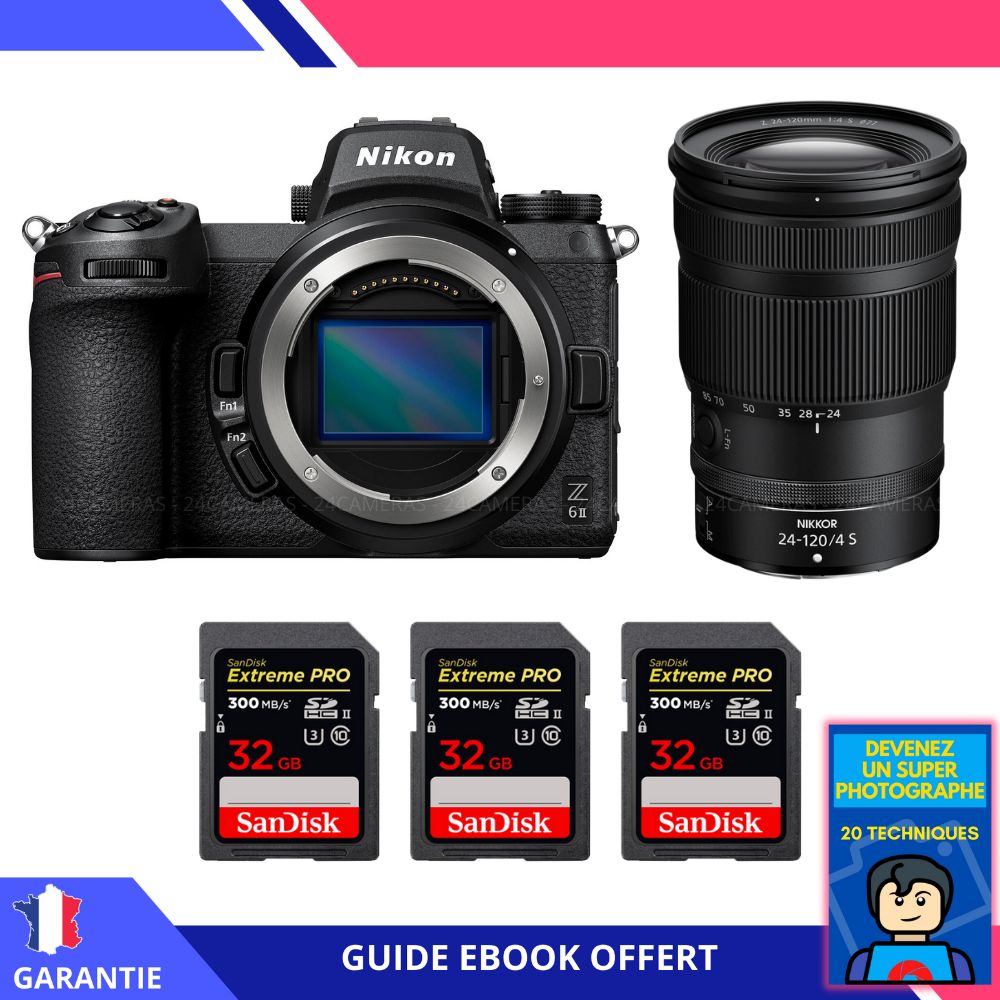 Nikon Z6 II Camera Kit with Z 24-120mm Lens and SanDisk Memory Cards