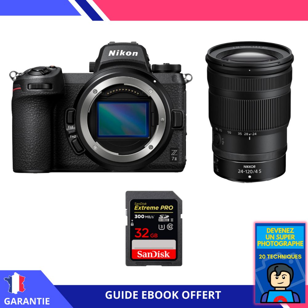 Nikon Z7 II Mirrorless Camera Kit with Z 24-120mm f/4 S Lens and 32GB SanDisk Extreme PRO SD Card