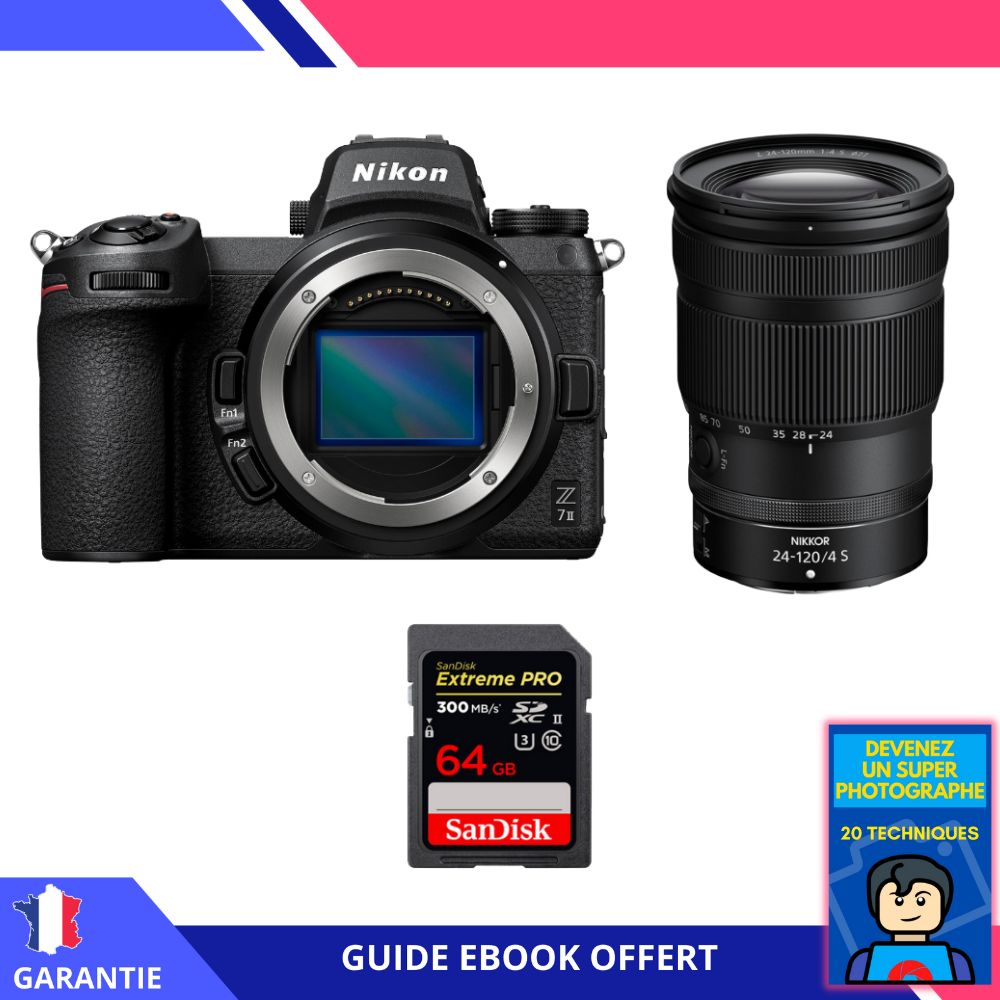 Nikon Z7 II Mirrorless Camera Kit with Z 24-120mm f/4 S Lens and 64GB SanDisk Extreme PRO UHS-II SDXC Card