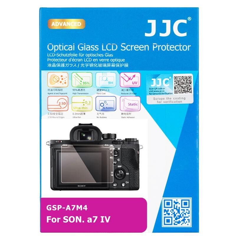 JJC Transparent Camera Screen Protector for Sony a7CR, a7C II, a6700, ZV-E1, a7 IV, ZV-E10 II, ILME-FX2, ILME-FX2B