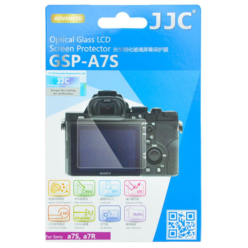 JJC LCD Protection Screen for Sony A7S-A7R (2.5D, 0.01in, 9H Hardness)