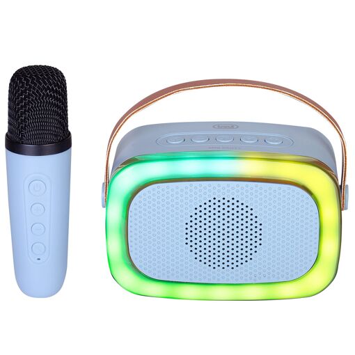 Altavoces de Karaoke Nómada Trevi Azul con Micrófono XR 8A01 Mini Party