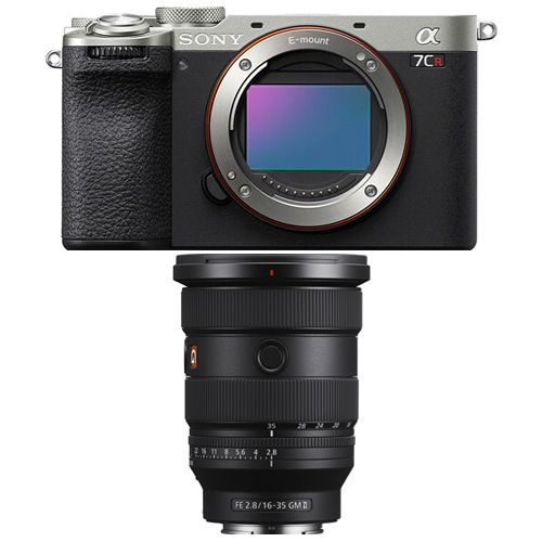 Appareil photo sans miroir Sony Alpha a7CR (argent) + Objectif Sony FE 16-35mm f/2.8 GM II