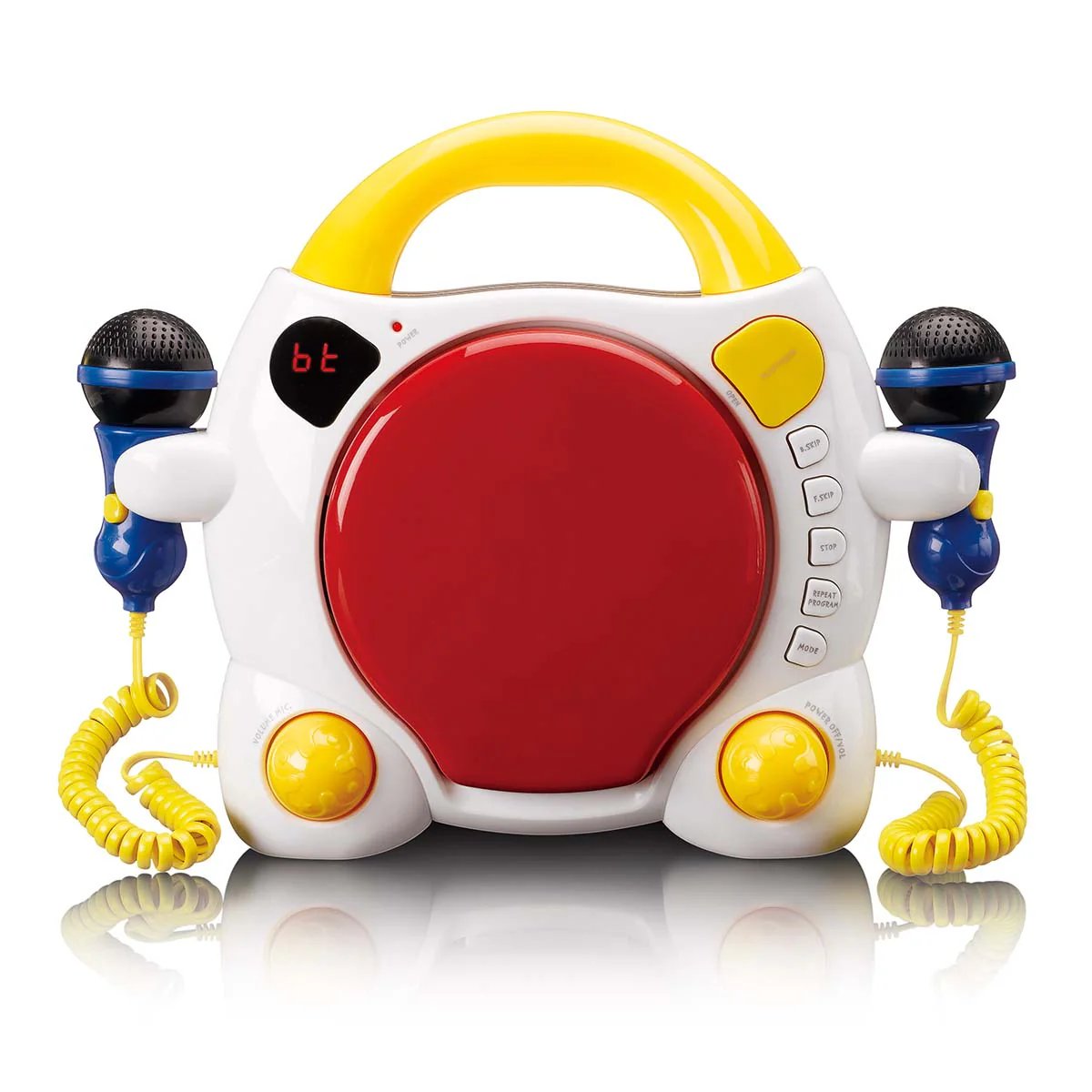Lenco KCD-011KIDS Portable Karaoke CD Player with Bluetooth - Multi-Color