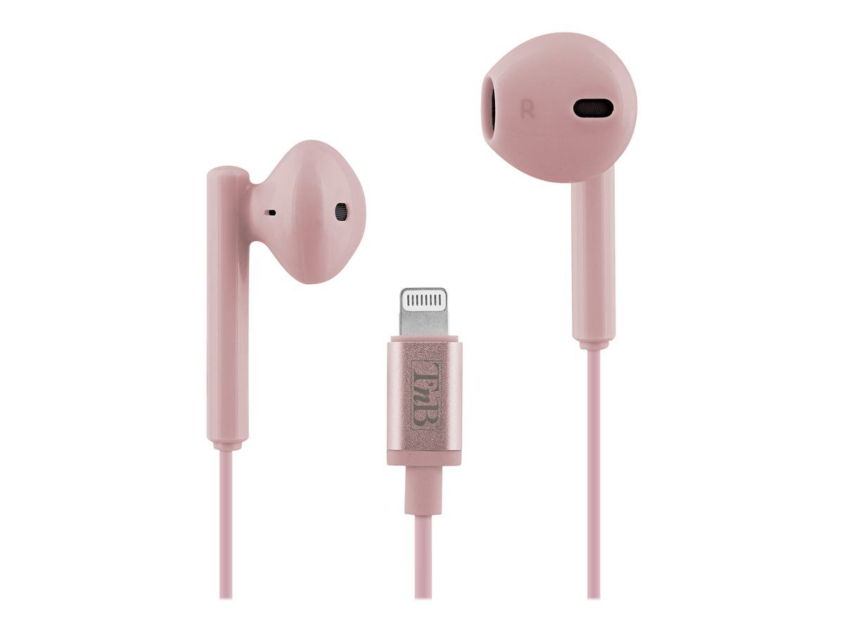 TNB CURV Wired Earbuds with Microphone - Pink