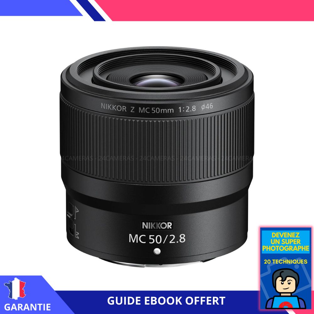 Objectif Nikon Z MC 50 mm f/2,8 Macro + eBook 'Devenez un Super Photographe' - Objectif Z pour Nikon Hybride