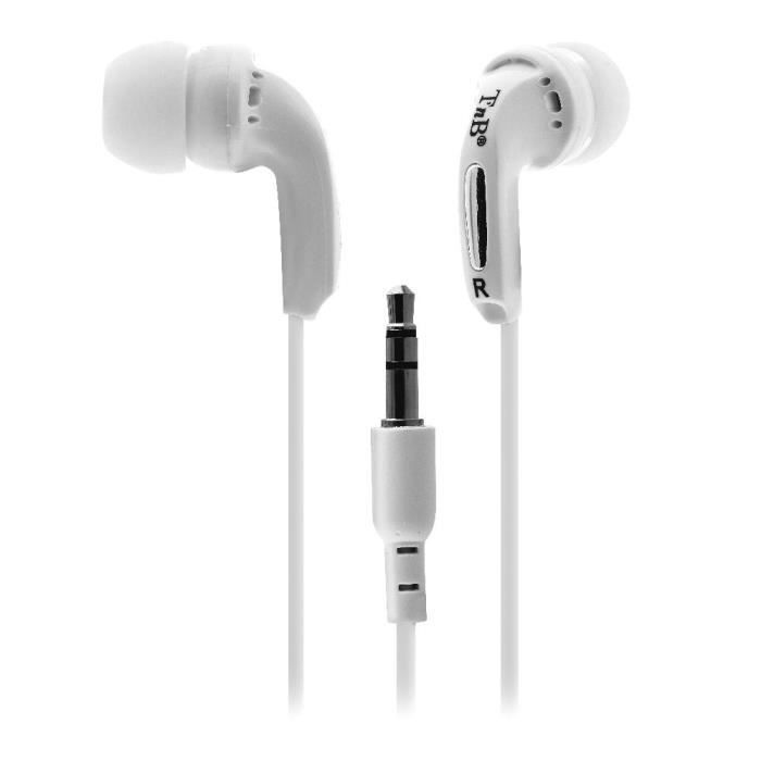 TNB FIZZ - In-Ear Headphones - Wired - 3.5mm Jack - White
