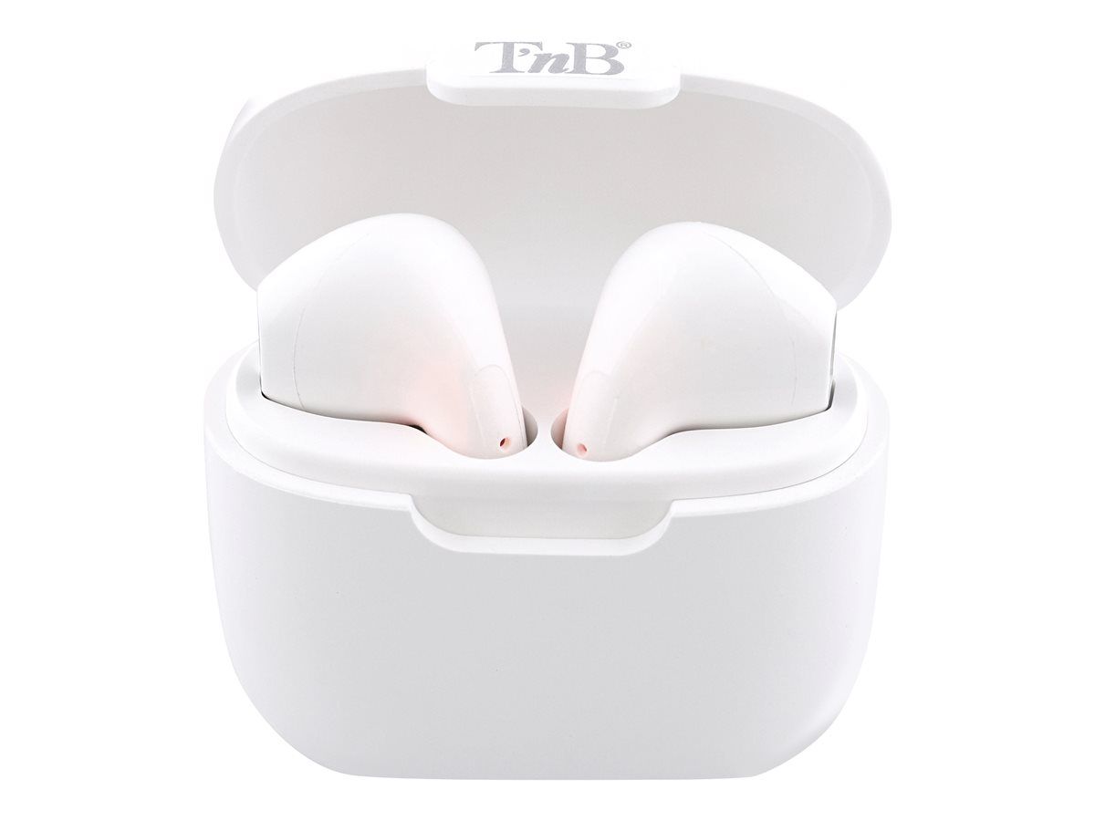 TNB FEAT 3 Wireless Earbuds with Microphone - White
