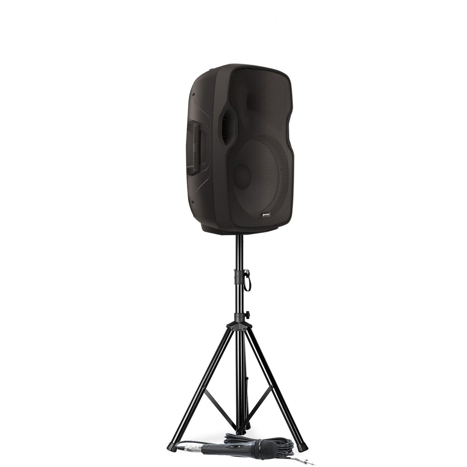 Gemini AS 08 Togo Portable Speaker - 500W Active Battery-Powered Bluetooth/USB/AUX/SD with Microphone, DJ Sound System