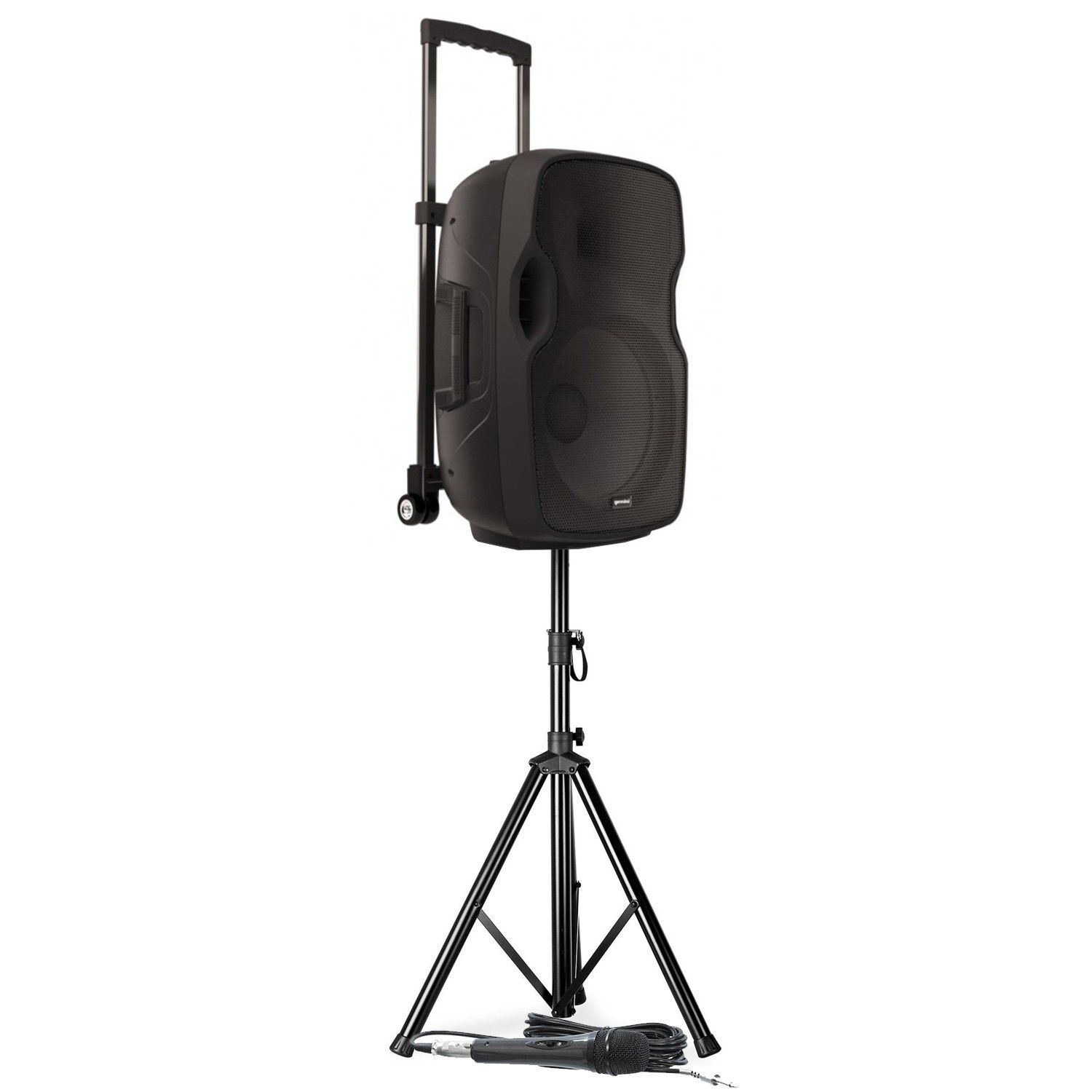 Gemini AS 10 TOGO Wireless Speaker - 1000W - Active with Rechargeable Battery, USB/Bluetooth/AUX/Mic, DJ PA System