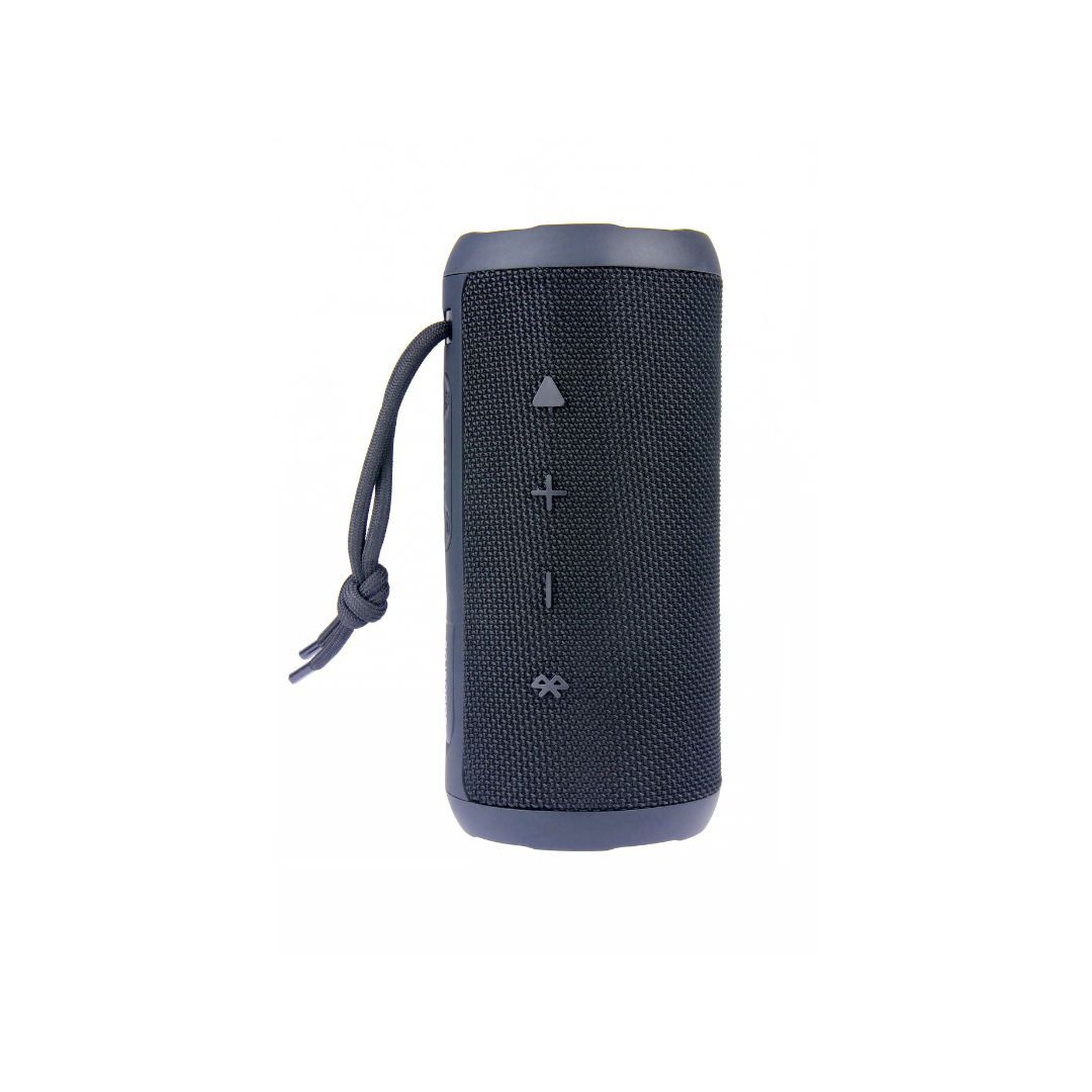 BT Speaker RMS 20W*2 with Micro SD Card Reader, Aux IN, 4000mAh Rechargeable Battery, 9h Autonomy, IPX7 Waterproof, Light Show, Removable Lanyard