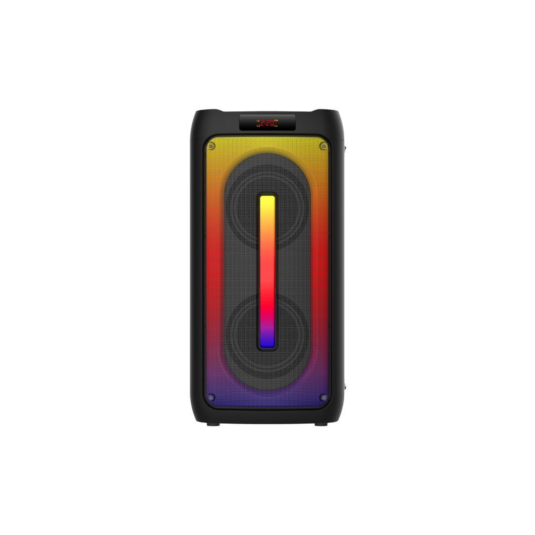 Party Speaker BT 26W, USB/Micro SD Reader, Aux IN, Micro IN, FM Radio, 4500mAh Battery, Light Show, Carry Handle, Remote Included