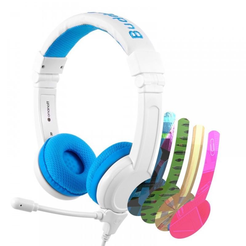Buddyphones School+ - Volumen limitado, micrófono de alta calidad