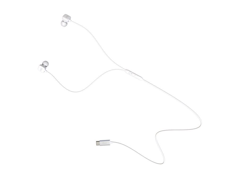 Auriculares con micrófono Jaym cableados - Blanco (Tamaño: Pequeño, Color: Blanco, Capacidad: Batería de 10 horas)