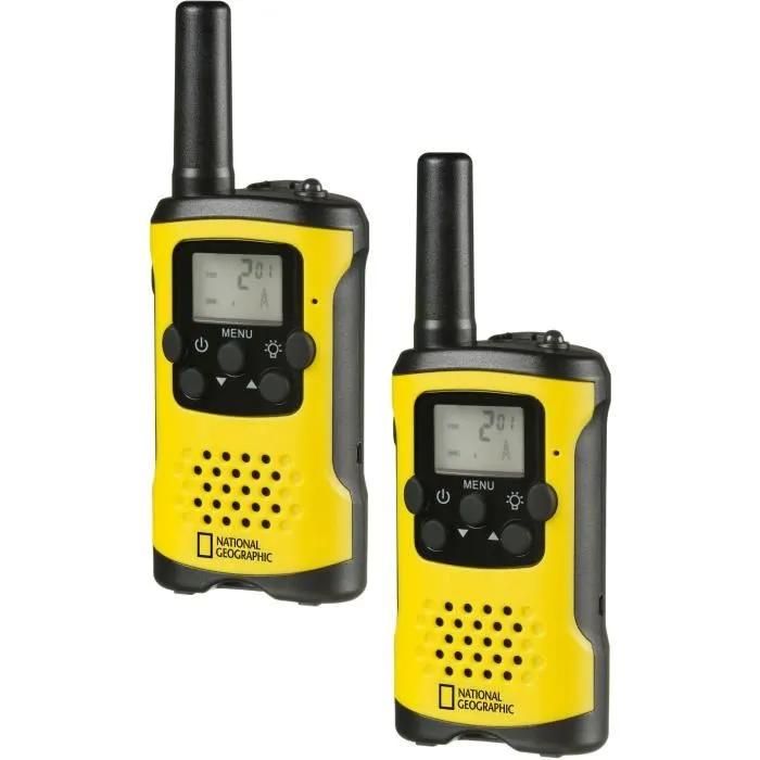 Bresser National Geographic Kids Walkie-Talkies - Long Range (Up to 6 km) with Hands-Free Mode