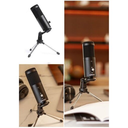 Microphone Livoo de bureau USB cardioïde condensateur