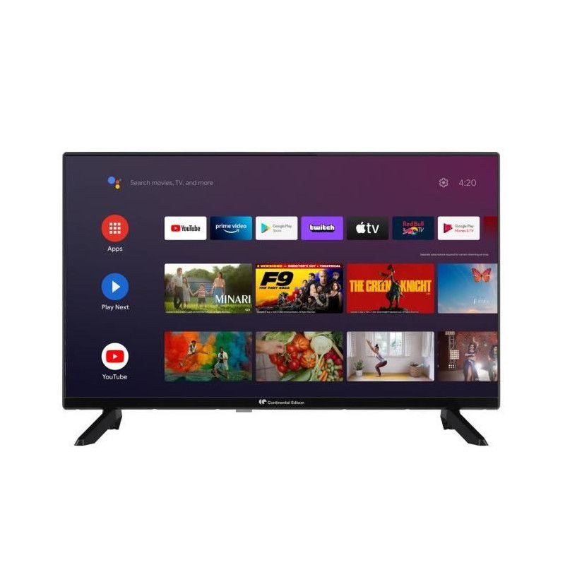 Continental Edison CELED32SAHD24B3 32" LED HD TV - Android, 2 HDMI, 1 USB