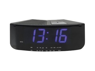 König CR24 Radio Alarm Clock - Black