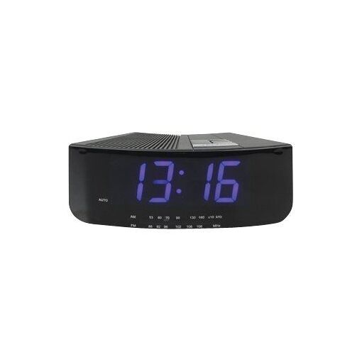 König CR24 Radio Alarm Clock - Black
