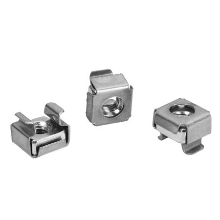 Adam Hall VISSERIE RACK - 16 M6 Narrow Slot Cage Nuts for Rack Strip 61552B