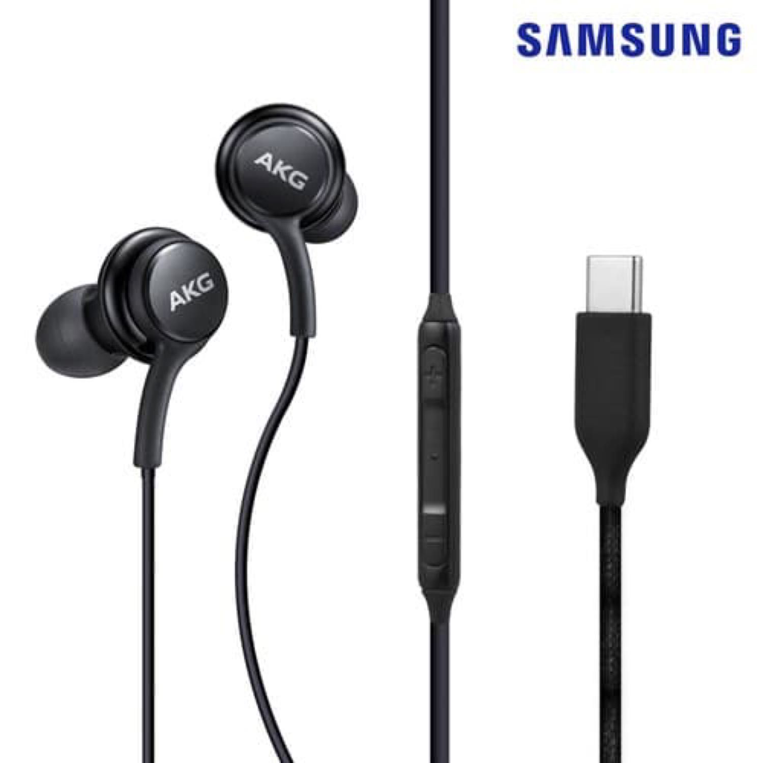Auriculares inalámbricos Apple AKG - Negro, carga USB-C, compatibles con iPhone 15/Plus/Max/Pro Max