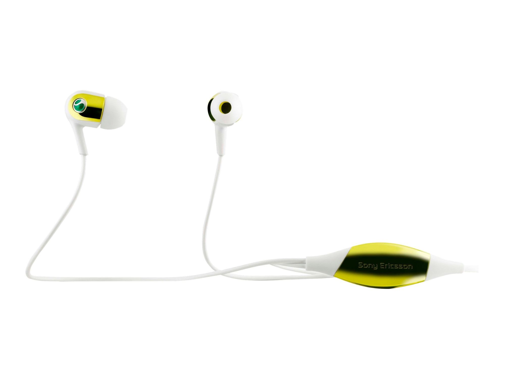 Sony Wireless Earbuds - White Yellow - for Sony Ericsson Elm