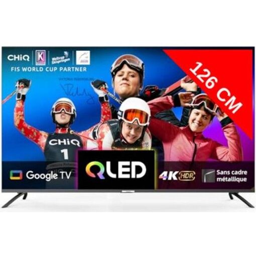 TV CHIQ QLED 4K de 50 pulgadas U50QM8V con Google TV, 126 cm, 4K, QLED
