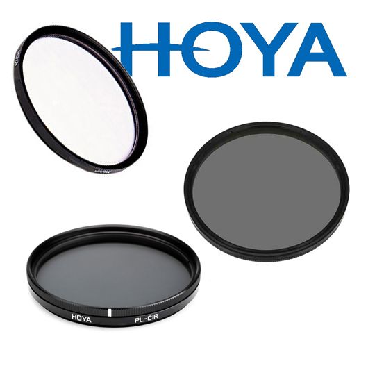 Hoya 3-Piece Filter Kit: 55mm Diameter (Polarizing, UV, ND4)
