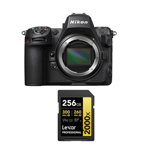 Nikon Z8 Body + Lexar 256GB UHS-II SDXC Memory Card Professional