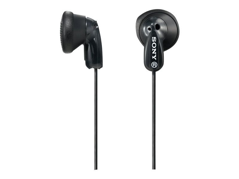 Sony MDR-E9LP Headphones - In-Ear - Wired - 3.5mm Jack - Black