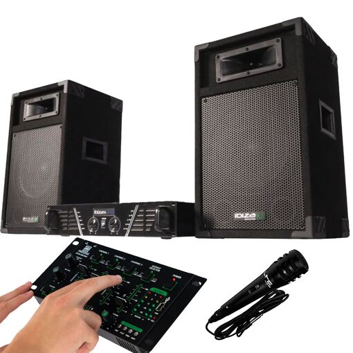BMI Ibiza DJ300 Complete Sound System Pack