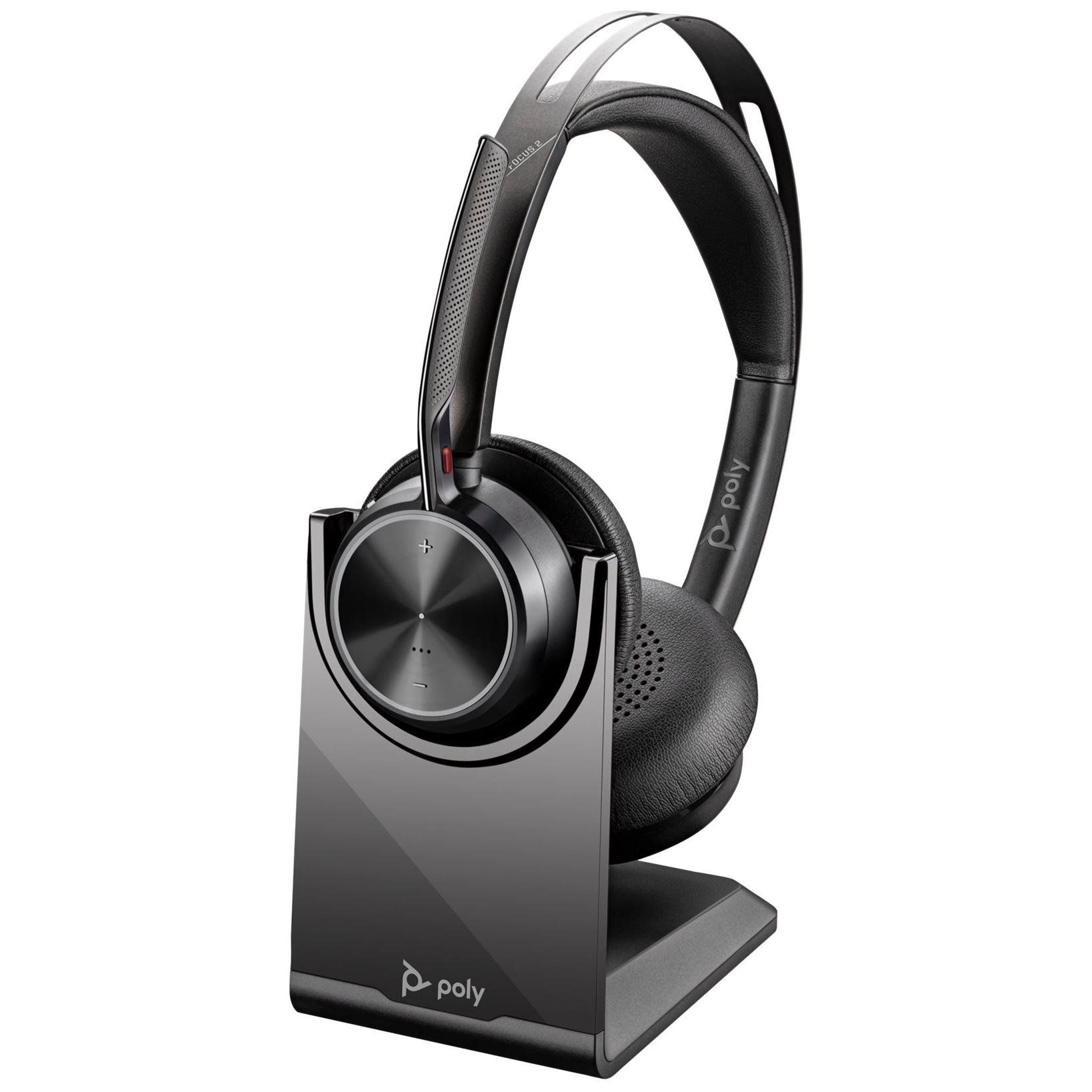 HP Poly Voyager Focus 2 - Wireless Over-Ear Headset - Bluetooth - Black - Microsoft Teams Certified