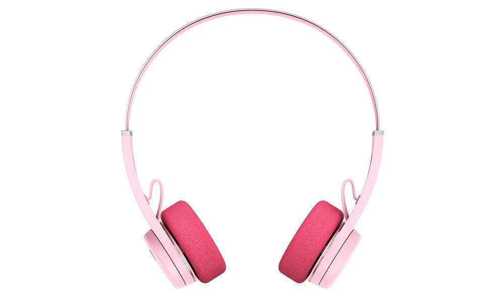 DeFunc Mondo On-Ear Wireless Headphones in Pink (Size: Medium, Color: Pink, Capacity: 22hr Battery Life)