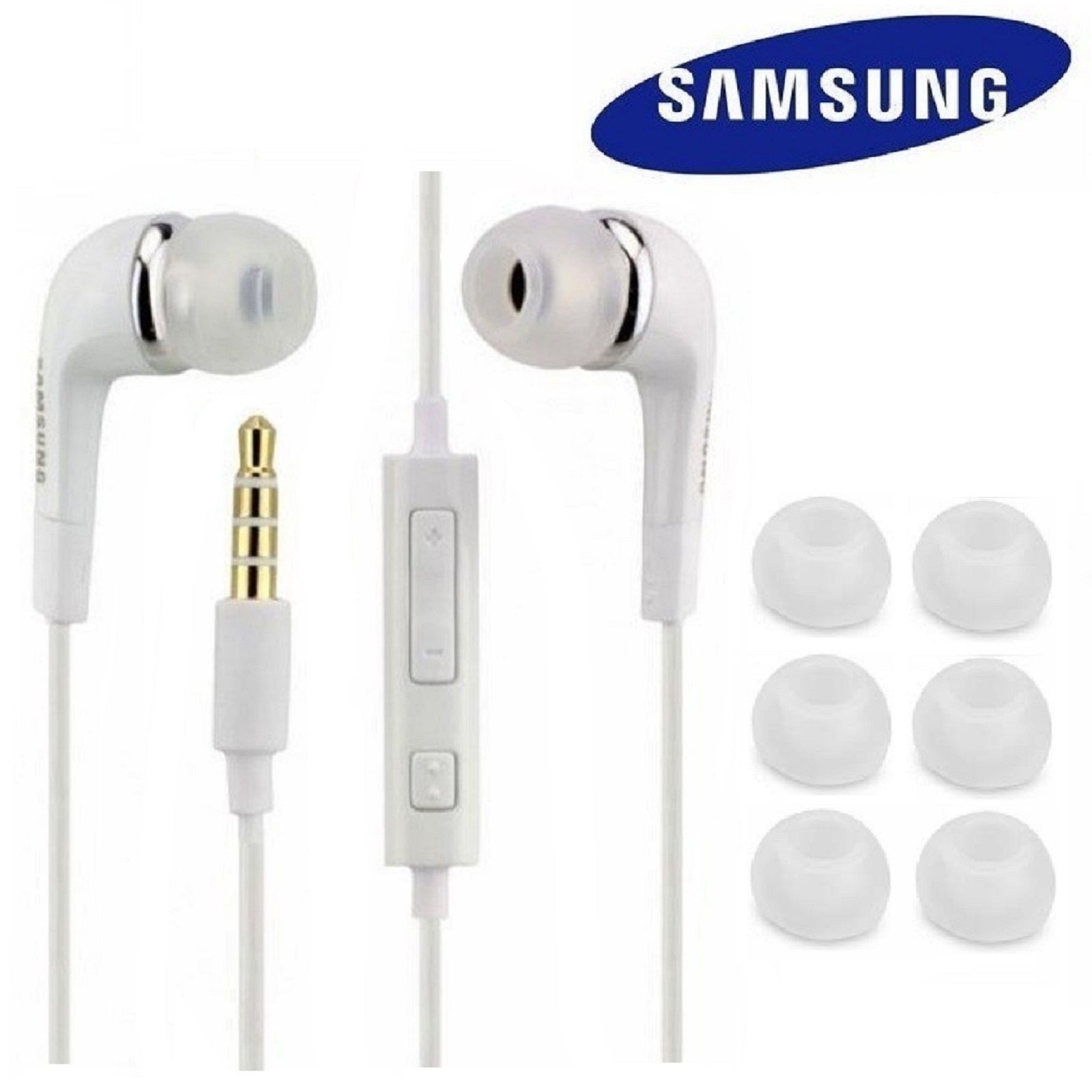 Casque audio Samsung HS3303WE avec micro pour Samsung S2, S3, S4, S5, S6 - Blanc