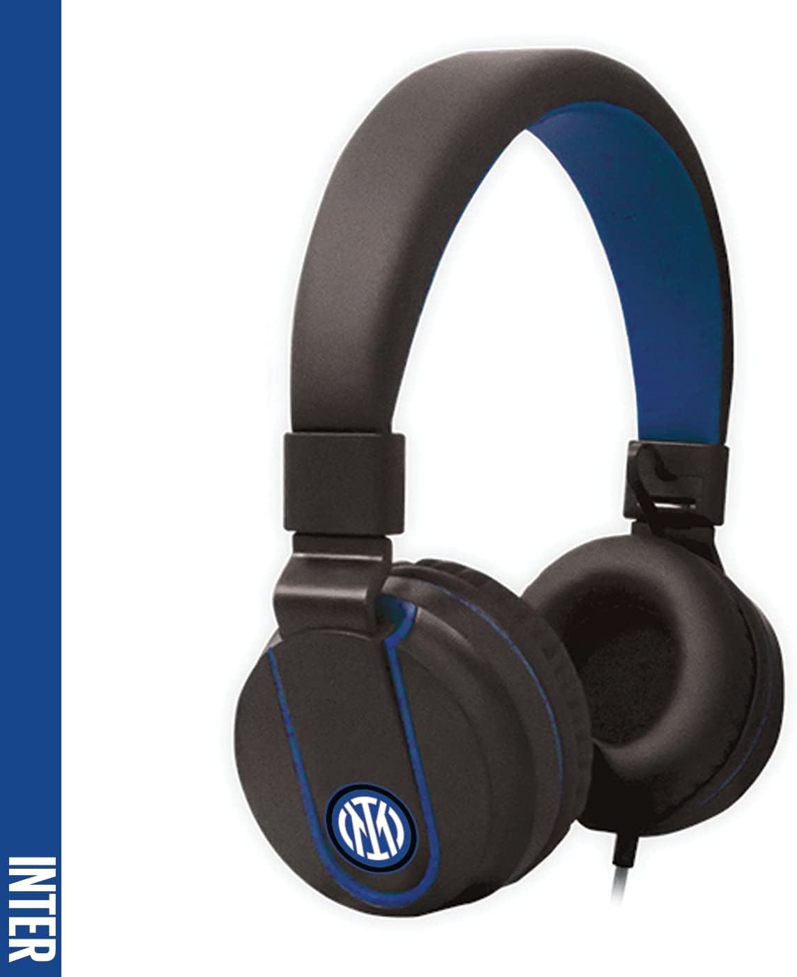 Techmade TM-IP952 Inter Headphones with Wire Arch for Calls and Music, Black Blue