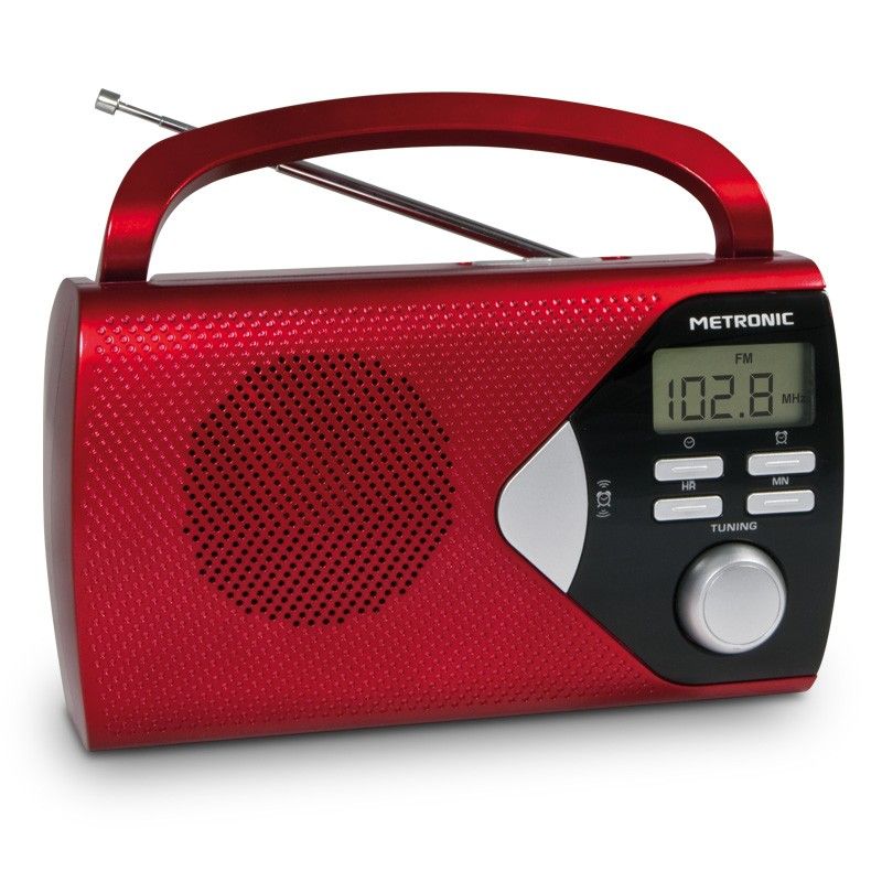 Metronic Portable Radio - Bright Red