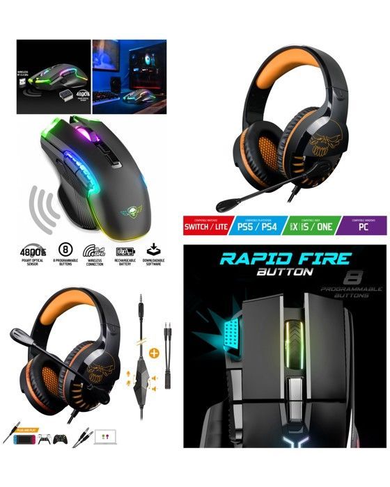 Spirit of Gamer PRO-H3 Gaming Headset - 2.0 Stereo - Multiplatform Compatible - 50mm Drivers - Black