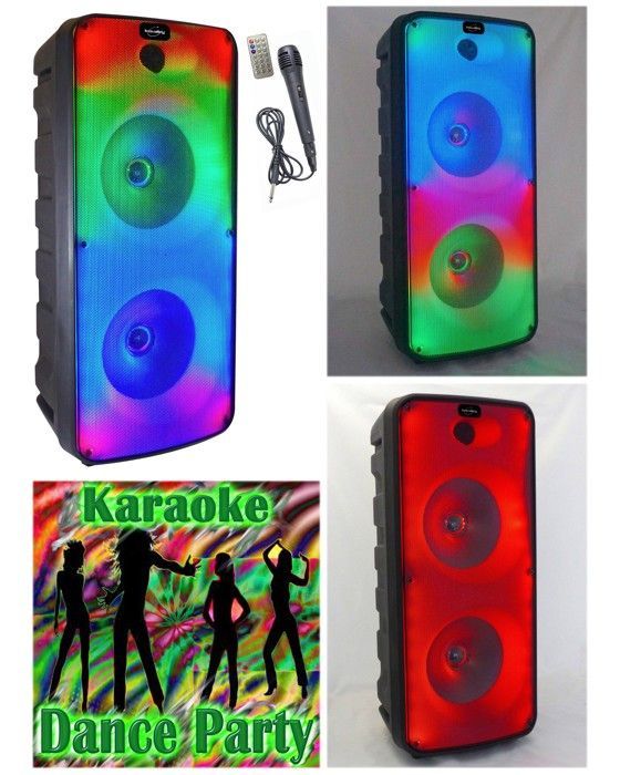 Haut-parleur portable Bluetooth Inovalley FIRE-XXL - 800W - TWS - LED RVB - Microphone intégré