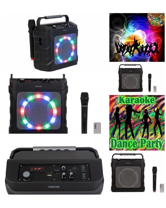 Fonestar PRO PARTY Portable Speaker - 20W Bluetooth Karaoke with LED RGB Lights