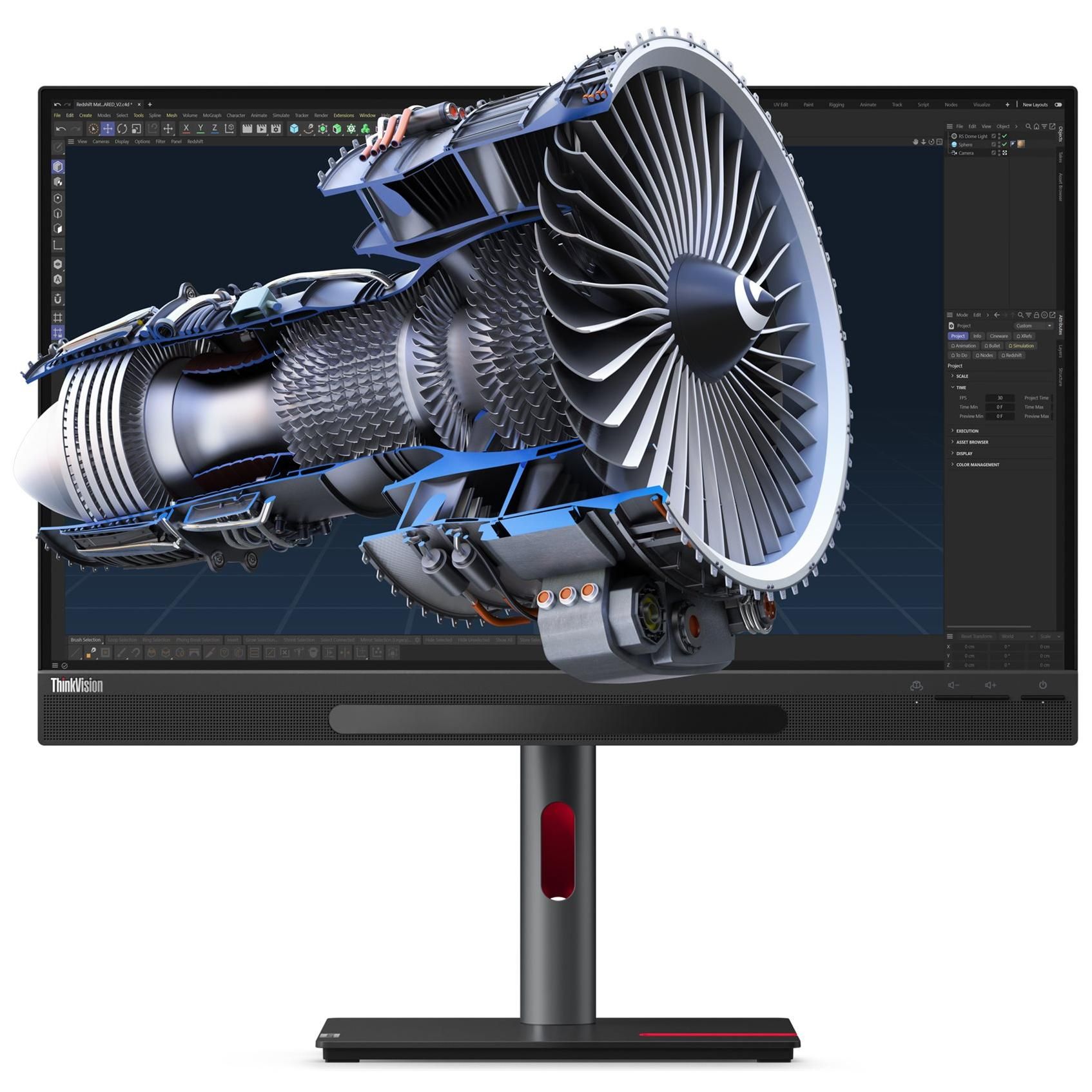Lenovo ThinkVision 27 3D - 27" 4K LED Monitor - IPS Panel - HDR10 - 4ms Response Time