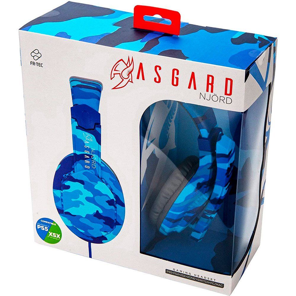 Fr-tec Asgard Njord Gaming Headset for PS4, Switch, XOne, PC (100ms Latency, 7.1 Surround Sound, 50mm Drivers)