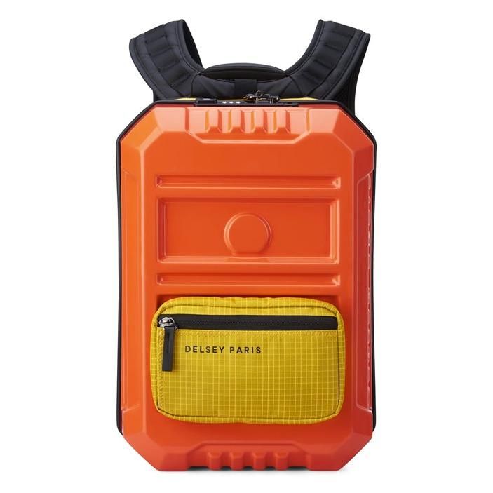 Delsey Rempart - Laptop Backpack - Expandable, Hybrid - Orange
