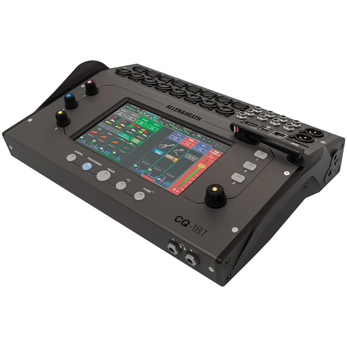 Console de mixage Allen & Heath CQ-18T - Noir - 18 canaux - Entrées XLR - Sorties XLR