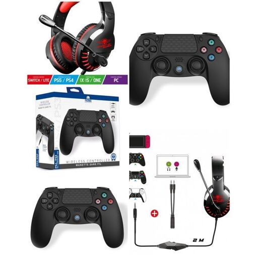 Casque de jeu SPIRIT OF GAMER PRO-H3 - Blanc - Compatible PS4, PS5 - Stéréo 2.0