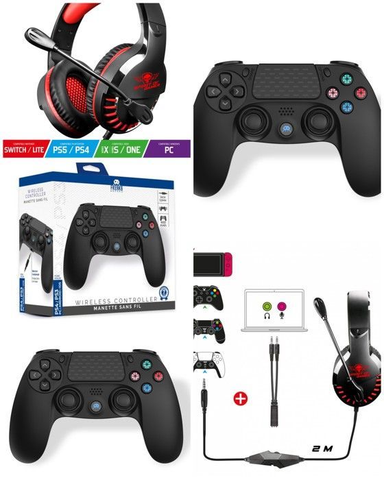 Gamer Headset - Spirit of Gamer PRO-H3 - White - Compatible PS4, PS5 - Stereo 2.0