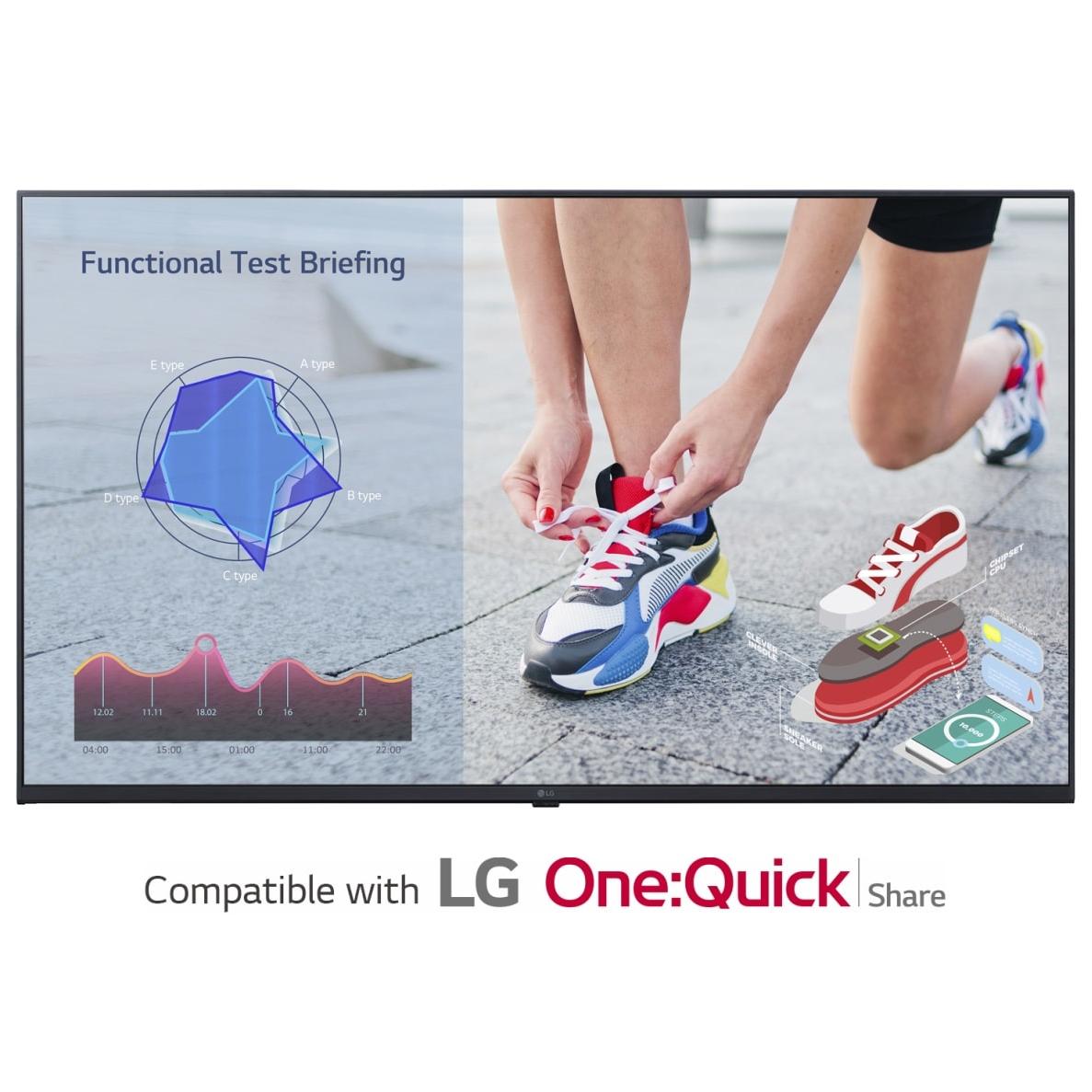 LG 43-Inch Dynamic Signage Display LCD TV, 4K Ultra HD, WiFi, WebOS