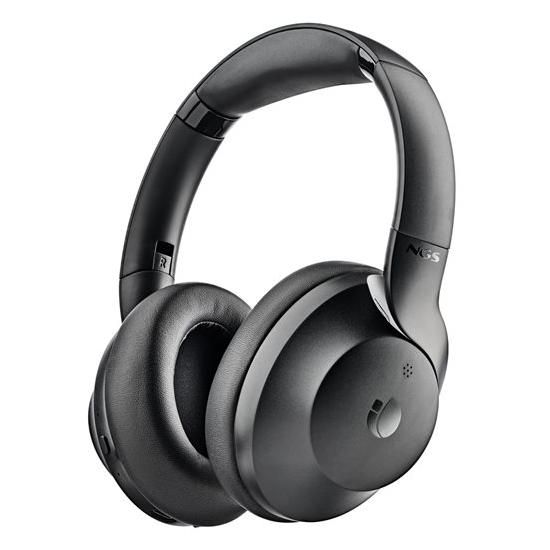 NGS Artica Shake Wireless Bluetooth Headphones with Active Noise Cancellation - Black